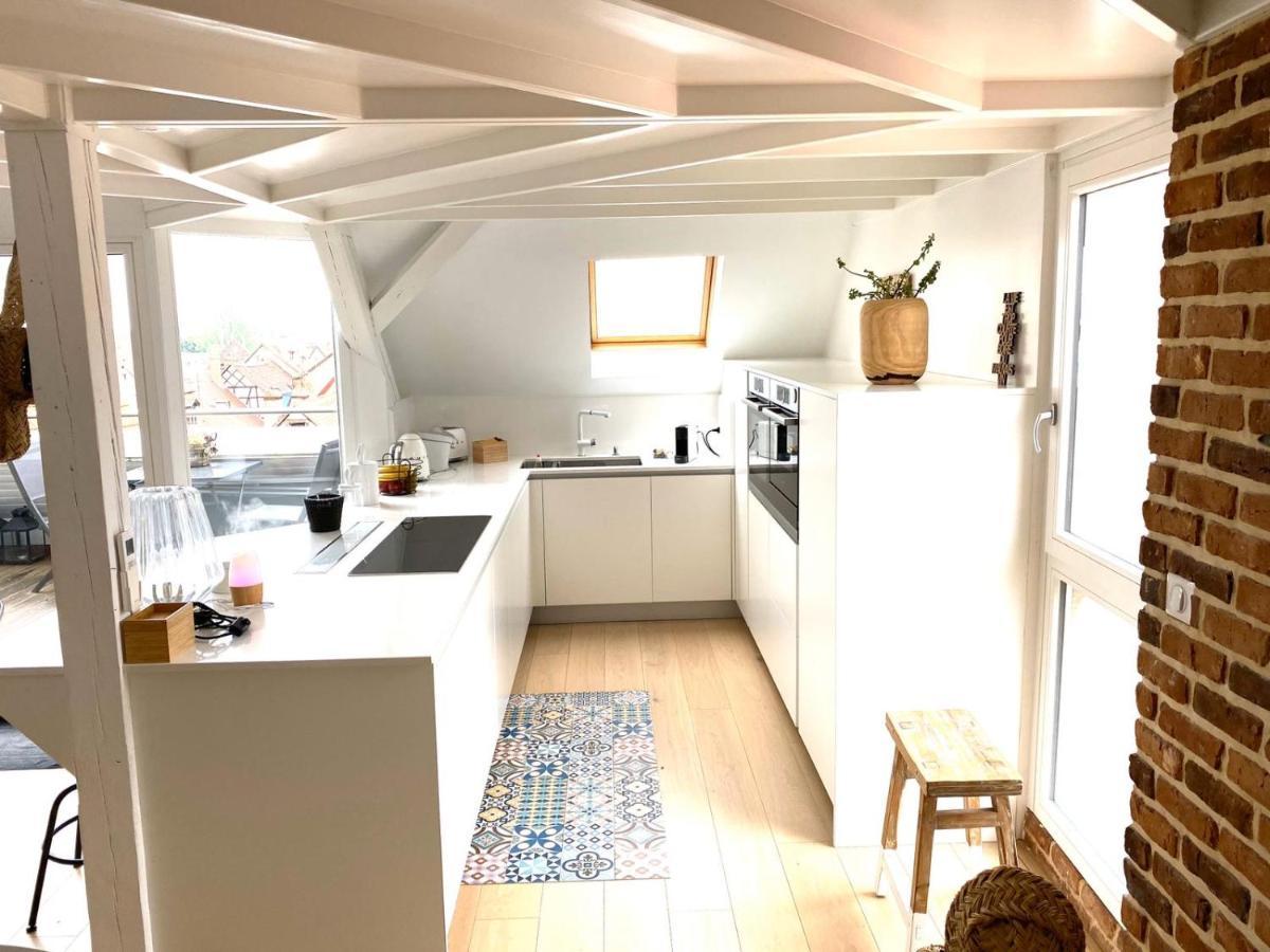 Ferienwohnung La Cle Des Toits Colmar Exterior foto